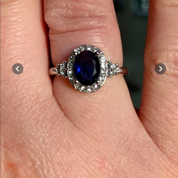 🆕️ Blue Sapphire 925 ring - 8 - Picture 3 of 7